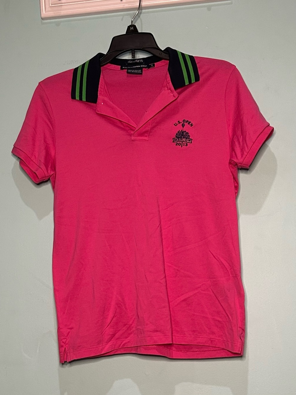Ralph Lauren Golf Women's US Open Pink Short Sleeve Polo